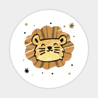 Cute drawing lion Magnet